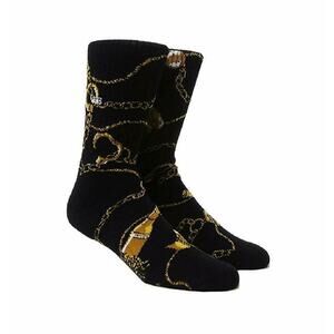 Vans Off The Wall Men's Crew Socks Problem Child Gold Chain in Shoe 6.5-9